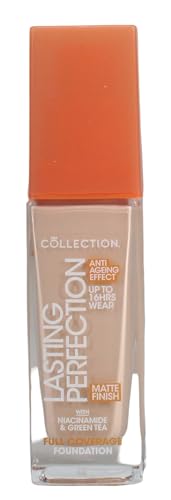 Collection Cosmetics Lasting Perfection Matte Foundation, Full Coverage, Anti-Ageing Effect, 9N Vanilla Neutral 27ml
