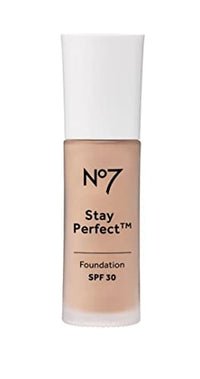 No7 Stay Perfect Foundation (New Formula) - Sahara spf30 - 30ml (Pack of 1)