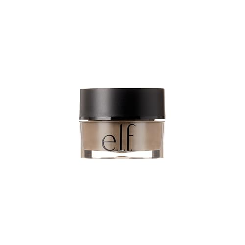 e.l.f. Lock On Liner And Brow Cream, Lightweight, Versatile, Defines, Sculpts, Shades, Contours, Medium Brown, 5.5 gram