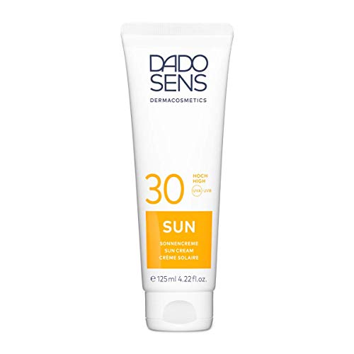 Dado Sens Sun Cream SPF 30 125 ml – Specially developed Sun Protection for Sensitive and Allergy Prone Skin – with High Sun Protection Factor SPF 30