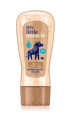 My Little Miracle Bubbly Baby Oil Gel Shea & Cocoa Butter Ideal For Baby Massage, Moisturises & Protects From Dryness 200ml