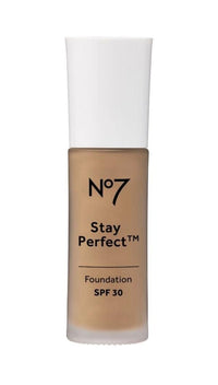 No7 Stay Perfect Foundation (New Formula) - Sepia spf30