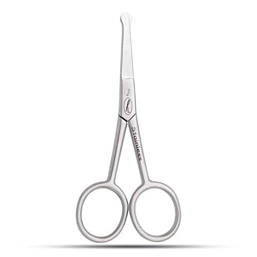 Fine Lines Baby Nail Scissors – Kids Finger Nails Clipper and Toenail Cutter – Newborn Essentials – Rounded Ends for Safety – Can be used for Grooming Cuticles & Trimming Hair