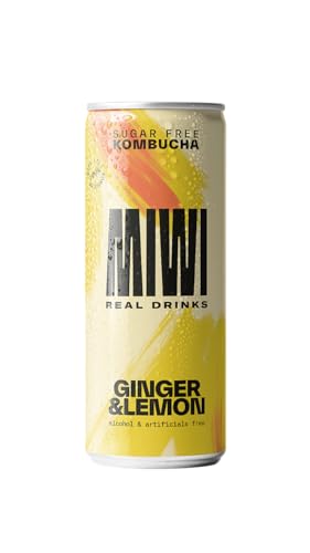 No Brand Miwi Kombucha Ginger Lem Lata 250Ml C/12