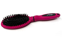 GLAM UP Oval Bristle Bellows - Detangling Hair Brush - Medium - 250 mm x 70 mm - Fuchsia - Women's Hair Brush - All Hair Types