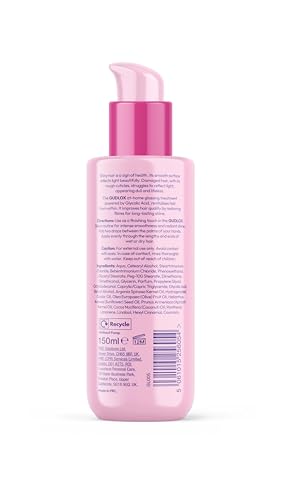 GUDLOX Gudlox Hair Gloss Serum with Glycolic Acid, Heat Protection, Shine Treatment, 150ml 2-Pack