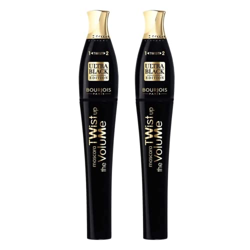 2 x Bourjois Paris Twist Up The Volume Mascara - 01 Ultra Black
