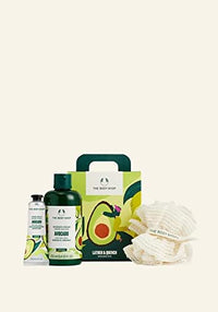 TheBodyShop Lather & Quench Avocado Duo AVOCADO BODY CARE SET NOURISH & HYDRATE • VEGAN, cream, medium