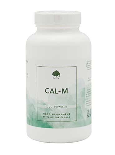 Cal-M Powder | 100g tub | Calcium & Magnesium Blend with Cider Vinegar | Cal-mag Drink Powder | Calcium & Magnesium as Mineral Acetates | G&G Vitamins