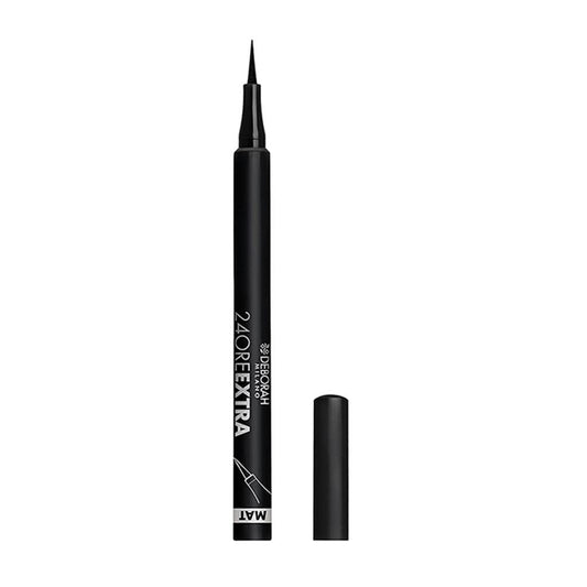 Deborah Milano - Eyeliner 24 Ore Extra, Pen for Waterproof Eyeliner with Long Hold and No Transfer, Dona a Precise and Intenso with Black Eyelets, 1.5 g