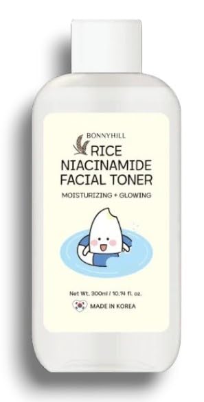 Bōnnyhíll | Rice Niacinamide - Facial Toner | Moisturising and Glowing | Korean Skincare | Rice Based Cosmetics Relax & Enhance Skin Radiance Skin Care | 300mL