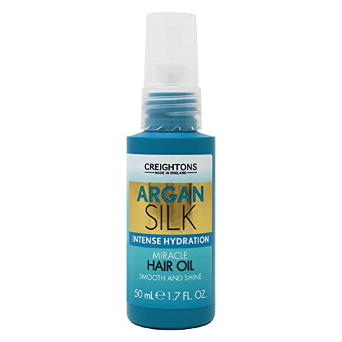 Creightons Argan Silk Intense Hydration Miracle Hair Oil (50ml) - Infused with Argan Oil which is rich in Antioxidants. Suitable for all hair types.