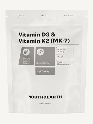 Vitamin D3 4000UI + K2 200mcg x 90 Softgels (3 Months Supply)