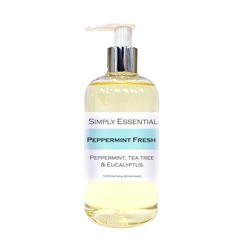 Simply Essential Peppermint Fresh Massage & Foot Oil with Peppermint, Tea Tree & Eucalyptus - Refreshing & Uplifting 250ml
