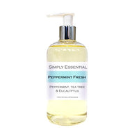 Simply Essential Peppermint Fresh Massage & Foot Oil with Peppermint, Tea Tree & Eucalyptus - Refreshing & Uplifting 250ml