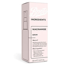 Boots Ingredients Niacinamide serum 30ml
