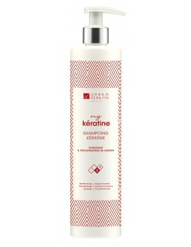 Urban Keratin Kit Duo | Sulphate-Free Shampoo and Care Kit with Keratin | Brazilian Shampoo and Smoothing Conditioner (400 ml x 2) | Made in France