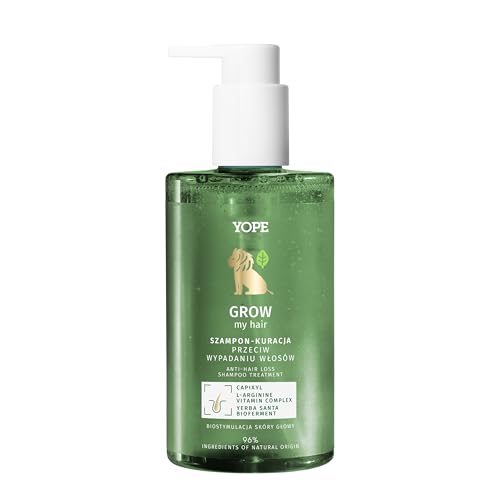 Yope YOPE SHAMPOO ANTI HAIR LOSS |CAPIXYL SUPPORTS HAIR GROWTH |B - COMPLEX FORMULA STIMULATES MICROCIRCULATION| AVOCADO, SUNFLOWER, FLAX OILS NOURISHES | 96% INGREDIENTS OF NATURAL ORIGIN | 300ml