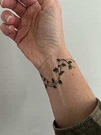 Inkwear Ivy leaf vine temporary tattoos - 16 x sheets for body band up to 1.5 m | fake but realistic