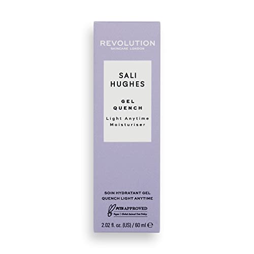 Revolution Skincare London Revolution Beauty London Skincare, Sali Hughes, Gel Quench, Light Anytime Moisturiser, Lightweight Face Hydrating Formula, 60ml