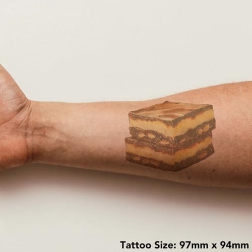 Azeeda 'Nanaimo Bars' Temporary Tattoo - Water Resistant, Skin-Safe, Non-Toxic Transfer (TO00084029)
