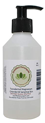 Qualified Naturopath - Professional Practitioner Products Magnesium Chloride Hexahydrate Oil Sensitive Skin 275ml with Pump - from The Zechstein Source