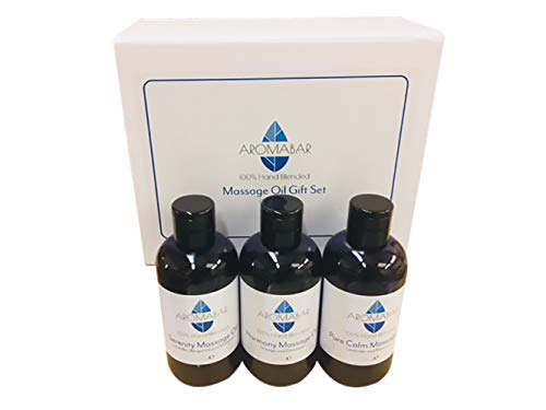 Aromabar Serenity, Harmony and Pure Calm Massage Oils Gift Set (3 x 125ml)