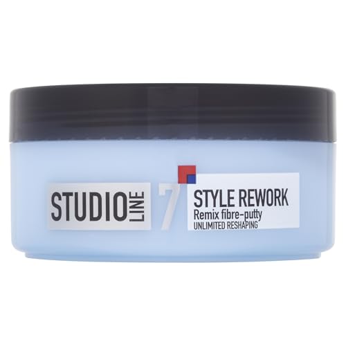 L'Oreal Paris Studio Line Remix Fibre Putty, Texturised Effect Styling Putty That Does Not Harden and Can Be Reworked and Remoulded for Short Styles Throughout the Day, Remix Fibre Putty, 150ml