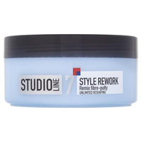L'Oreal Paris Studio Line Remix Fibre Putty, Texturised Effect Styling Putty That Does Not Harden and Can Be Reworked and Remoulded for Short Styles Throughout the Day, Remix Fibre Putty, 150ml