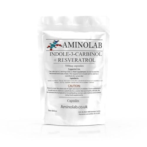 Aminolab - Indole-3-Carbinol + Resveratrol 500mg 30 Capsules