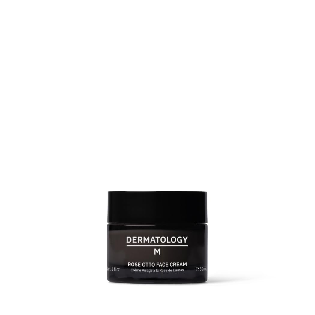 Dermatology M – Rose Otto Face Cream 50ml | Powerfully Age-Defying & Hydrating Daily Moisturiser – With Bakuchiol, Hyaluronic Acid & Organic Rose Otto – Helps Soothe & Reduce Redness – Natural & Vegan