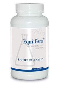 BIOTICS Research Equi Fem Multi Vitamin Mineral Supplement for Women. High Dose Multi for Pre-Menstrual Support. Black Cohosh. Dong Quai. Digestive Enzyme Support 252 Tabs