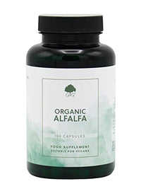 Organic Alfalfa Capsules | 500mg of Alfalfa per Capsule | 120 Vegan Capsules | Botanical Rich in Vitamins, Minerals and Other Nutrients | G&G Vitamins