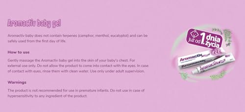 AROMACTIV Baby gel - 20 g - helps you fall asleep and soothes irritation, it is recommended for the care of children's skin from the first day of life.