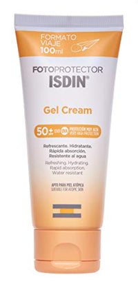 ISDIN Fotoprotector Gel Cream SPF 50 (100ml), Refreshing and hydrating Sun Cream, Rapid Absorption, Water Resistant