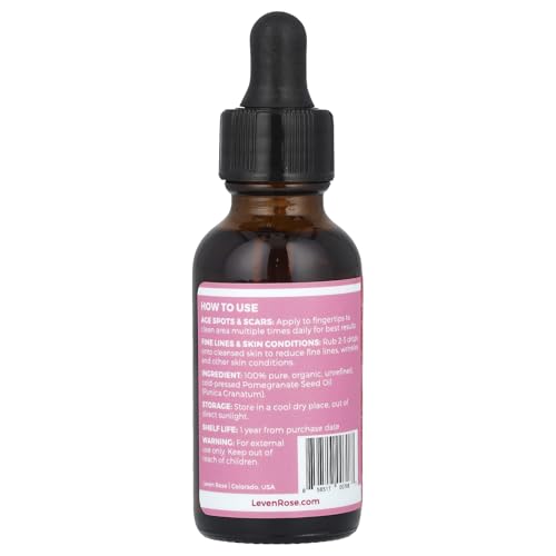 Leven Rose 100% Pure and Organic Pomegranate Samenã ¶ L, 1 fl oz (30 ml) – Life Rose