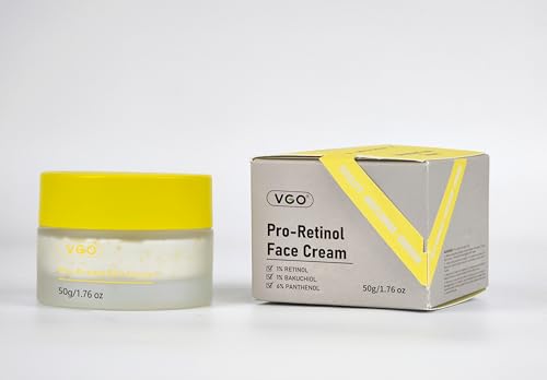 VGO Retinol Face Cream, Anti Aging Cream with Hyaluronic Acid & Bakuchiol Reduce Wrinkles & Age Spots 50g