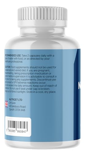 Nutrizet Ltd Nerve Fresh | Powerfull Nerve Support | One Months Supply | 60 Capsules | Vegan