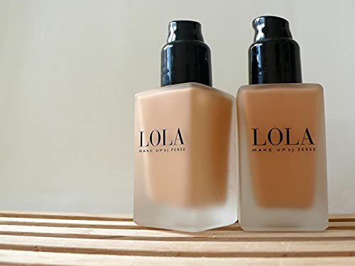 Lola Make Up by Perse LOLA Balancing Oil Free Liquid Foundation Full Coverage - Outlet With Soya Protein and SPF 15 (R037-08)