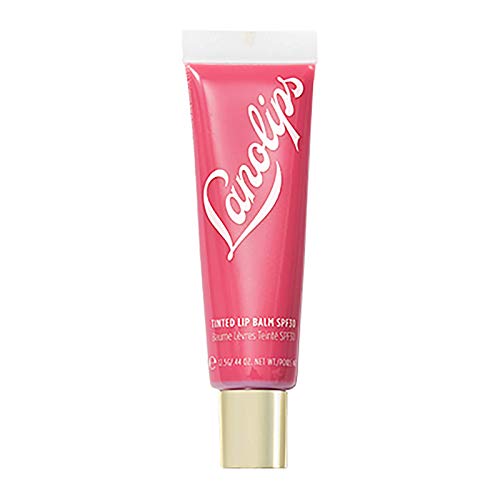 Lanolips Tinted SPF30 Balm - Rhubarb 12.5g Soft Lips Moisturizer Beautiful Pink Shine Color
