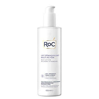 ROC - 3-in-1 Milk Makeup Remover - Effective Makeup Removal - 24-Hour Moisturising Remover - Removes Waterproof Makeup - Skin Toning Solution - Glycerin & Panthenol - All Skin Types - 400 ml