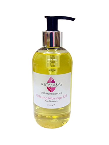 Rose Geranium Massage Oil 250ml Stress Relief