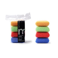 MartiniSPA Massage Color MartiniSPA Coloured Massage Soft Square Sponges, Family Size, 37 g, Pack of 4