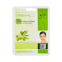 FabFinds Derma sheet face masks Skincare Sheet Korean Collagen Essence Mask Multipack (5, Green Olive)