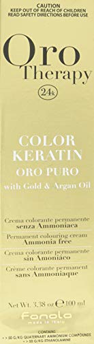 FANOLA Fanola - Oro Therapy Color Keratin Puro, crema colorante permanente 100mL 10.1 Biondo platino cenere
