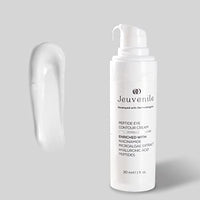 Jeuvenile Peptide Eye Contour Cream, Reduces Dark Circles, Puffiness, and Wrinkles for Youthful, Radiant Skin, Niacinamide, Panthenol, Sodium Hyaluronate, and Antioxidants, for All Skin Types, 30ml