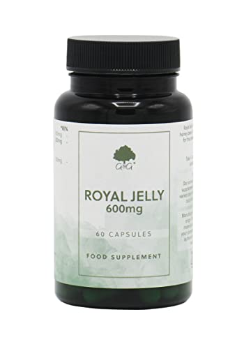 Royal Jelly Capsules | 600mg Royal Jelly per Capsule (3:1) Concentrate | from Honey Bees | G&G Vitamins