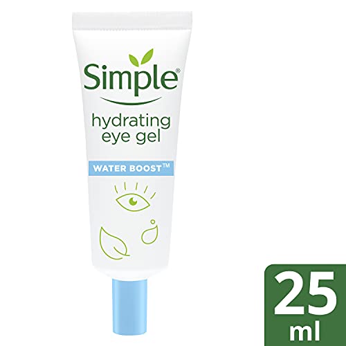Simple Water Boost Hydrating Eye Gel cruelty-free and vegan for the deep & long-lasting hydration of screen-stressed and tired eyes 25 ml
