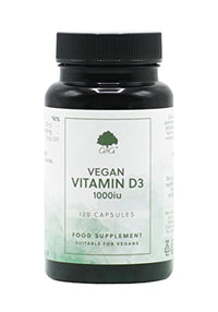 Vegan Vitamin D3 1000iu | 120 Vegan Capsules | Made from Natural Lichen | G&G Vitamins