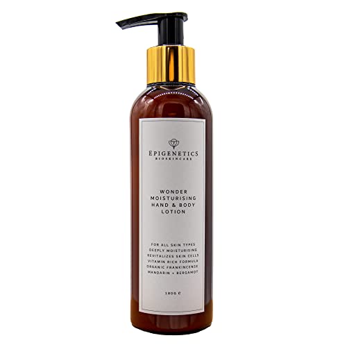 Epigenetics Wonder Moisturising Hand & Body Lotion 180g | Vitamin Rich Formula + Organic Oils | Naturally Moisturise, Nourish & Protect Your Skin | UK Made